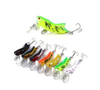 7 Pièces Leurre de Pêche Réaliste Sauterelle, Ensemble Artificiel | Plastique Résistant, Style Vivant et Mixte, pour Pêcheurs, Attire les Poissons, Usage en Eau Douce Style Aléatoire