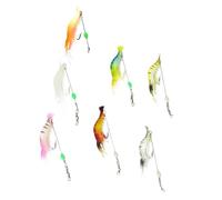 7 Pièces Leurre de Pêche Simulé en PVC et Métal, Léger | Apparence Réaliste, Usage Polyvalent, pour Activité de Pêche, Méthodes Modernes ou Traditionnelles, Accessoire Coloré