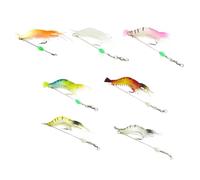 7 Pièces Leurres de Pêche Réalistes Hameçon, Appâts Réutilisables | Aspect Vivant, Usage en Pêche Sportive, Métal Intégré, Format Compact, pour Méthodes Modernes ou Traditionnelles