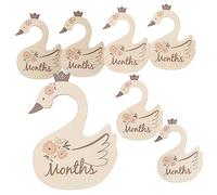 7 Pièces liste de diviseur de Cygne séparateurs de Garde-Robe Mois Organisation de Cintre de Taille dâge Armoire Dressing cintres bébé séparateurs de vêtements pour bébés Fille