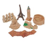 7 Pièces Maquette Décorative D’Architecture Simulée PVC | Objet D’enseignement, Décoration D’intérieur, Accessoire Photo, Présent D’anniversaire, Style Monde Simulé