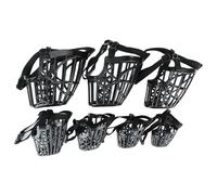 7 pièces muselières pour Chiens Anti-Morsure réglable en Plastique Respirant Panier muselière différentes Tailles pour Petits, Moyens, Grands et Chiens supplémentaires |.Muselière pour Petit Chien