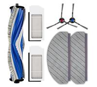 (7 Pièces) N20 Plus Pièces De Rechange Pour Les Aspirateurs Robots Ecovacs Deebot N20 Plus/N20 Pro Plus, 1 Brosse Rotative, 2 Brosses Latérales, 2 Filtres Hepa, 2 Serpillères Et Kit d'Accessoires
