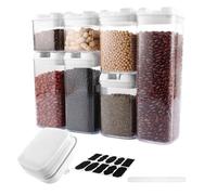 7 Pièces Rangement Et Organisation De Cuisine Hermétiques Transparentes Boite De Rangement Cuisine Bocaux Hermétiques Alimentaires Avec Couvercles Verrouillables Rangement Cuisine En Plastique