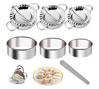 7 Pièces Ravioli Machine, Moule à Dumplings, Accessoires de Cuisine Ravioli Cutter, Convient Pour Faire Des Tartes, Des Wraps, Des Raviolis, Des Boulettes Poêlées