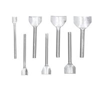 7 Pièces/sac Demi-rond Poinçon de Coupe, Cuir Demi-cercle Coupeur Punch, Forme Cuir Artisanat Punch, Outils du Cuir Poinçonnage Demi-cercle Fait Main Bricolage pour Porte-cartes, Ceintures