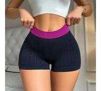 7 pièces/set Boxers sans couture en jacquard uni, décontractés L,M,S,XLBlocs de couleur,UnicoloreTissu tricoté