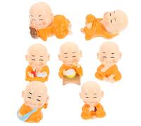 7 Pièces Statue Petit Style Chinois Décoration Figurine