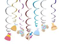 7 Pièces Tourbillons Suspendus D'anniversaire Tourbillon De Spirale D'anniversaire Anniversaire Spirale Swirl Banderole De Plafond D'anniversaire Princesse Décorations
