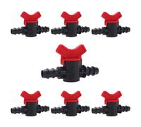 7 Pièces Vanne Commutation d'Irrigation,Irrigation Pipe Valve Switch,Robinet Jardin en Plastique PE,Robinet Barbelé Double Mâle,pour L'irrigation des Pelouses de Jardin,pour 16mm Tuyau.[U193]