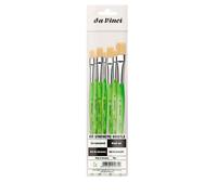 7 pinceaux - Plat - Brosse - Fibres synthétiques - Multi-usages - Da vinci - Sér