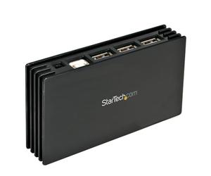 7 Port Black USB 2.0 Hub, 480 Mbps (Black)