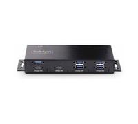 STARTECH 7-Port Industrial USB 10Gbps Hub with Power Adapter, Mountable, 5x USB-A and 2x USB-C Downstream Ports, ESD Protection, TAA