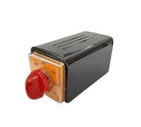 7 Position Rotary Cam Switch Multi-step 6 Poles 20A Metal Shell T-16EXF64D-6BF Selector Changeover Red Handle Control Circuit(Switch with shell) Controls Switches