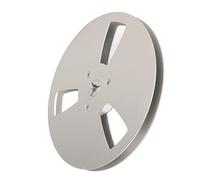 7 Pouces 1/4 Vide Enrouleur à Petit Moyeu, Universel 3 Trous Ouvert Bobine Audio Bande Vide Bobine en Aluminium Ouverture Machine Partie Enrouleur (Argent)