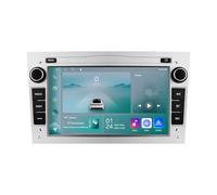 7 Pouces Android 13 Autoradio pour Combo Meriva Astra H Vectra C Tigra TwinTop from 2004, sans Fil Carplay Android Auto, 4 Cœurs 2G+32G Écran IPS Tactile Car Radio avec GPS, WiFi, BT, FM, SWC(Argent)