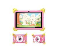 7 Pouces Android Tablette PC 32 Go de ROM Quad-Core, Veidoo Tablette, Ecran Tactile HD IPS 1024 * 600 , Contrôle Parental (Rose)