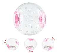 7 Pouces De Hamster - Beaux Jouets D'exercice De Hamster Pour Petits Animaux, L'exercice De Hamster Joue La Boule De Roue Respirant De 7 Pouces De Bain Silencieux Transparent