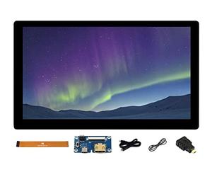 7 Pouces Écran Tactile IPS Display 1024 x 600 Pixels Structure Intégrée Écran Fin et Léger avec Adaptateur de Développement, Support Raspberry Pi/Jetson Nano/Windows PC