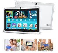 7 pouces étudiants enfants apprenant la tablette tablette Wifi tablette cadeau pour enfants, rose, 512M + 8G Blanc #3