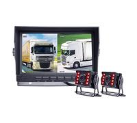 7 pouces IPS Véhicule de bus de camion à écran DVR Enregistreur Moniteur avec 2 canaux Vue arrière avant Ahd ir Caméra de voiture(15M 1PCS camera)