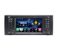 7 Pouces Qualcomm 8-cœur 4Go+64Go Android 14 Autoradio Bluetooth GPS Navigateur pour BMW Série 5 E39 M5 Écran Tactile IPS CarPlay sans Fil Android Auto WiFi 4G DSP Dab+ RDS Commande au Volant Canbus