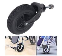 7 pouces roulette pivotante universelle moyeuPolyuréthaneroue PVC fauteuil roulant roue avant de remplacement 120KG capacité de charge