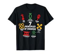 7 principes des Symboles et définitions de Kwanzaa Nguzo Saba T-Shirt