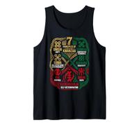 7 principes des Symboles Kwanzaa Adinkra panafricains Débardeur