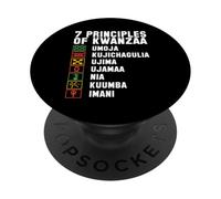 7 principes du Kwanzaa African Heritage Celebration Holiday PopSockets PopGrip Adhésif