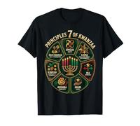 7 principes du Kwanzaa afrocentrique Nguzo Saba Kinara T-Shirt