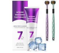7-Pro Dentifrice blanchiment dentaire intensif, dentifrice correcteur de couleur violet gel élimination pour des dents plus éclatantes, élimine les taches de café, de thé et de tabac (1 Pièce)