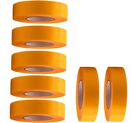7 rouleaux de ruban adhésif professionnel doré 50 m x 24 mm - Ruban de masquage pour peintres - Crêpe pour intérieur et extérieur - Crêpe de peintre - Ruban adhésif polyvalent pour travaux de peinture