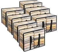 7 Sac de Rangement Sous Lit Transparent 40L Vendos85