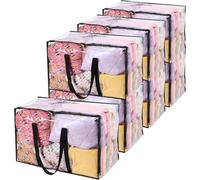 7 Sac de Rangement Transparent 110 L avec Poignées Renforcées Vendos85