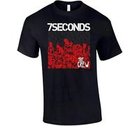 7 Seconds The Crew Tee by Brian Walsby. LMT to 300. Punk, Official, Hardcore Black Manches Courtes(Large)