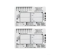7 Step pour ecg Ruler Transparent Card Tool 7 Step pour ecg Ruler(2pcs) | Clear ID size, fits card holder, easy storage, quick pour access, 7 step interpretation guide