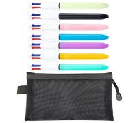 7 Stylos Et 1 Stylo, Stylo En Plastique, Fournitures De Bureau Et Scolaires, Stylo À Bille À Pression, Outils D'Écriture