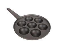 7 trous Takoyaki Maker, fonte Takoyaki Pan antiadhésive Aebleskiver Pan Half Sphere APPE MAKER avec poignée pour le restaurant Kitchen Use