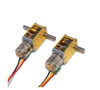 7-type 10MM Speed Reduction Stepper electronic starter DC 5V 2-Phase 4-Wire Full Metal Gearbox Worm Gear Stepper electronic starter DIY Robot Car IINKUEYK((D) Ratio 236,Biaxial)