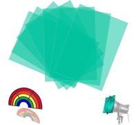 7 x Photo Filter 29.7 x 21 cm Jelly Photo Green Colours Transparent Layered Filters A4 for LED Light Studio Flash Photo Correction Color DIY
