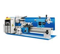 7"x14" Mini Metal Lathe Benchtop Precision 550W Variable Speed 0-250 0PRM 2 1mm Spindle Hole For Turning Drilling Threading,Équipement Performant(Metal Gear Lathe)