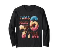 7 Year Old Birthday Shirt Was 6 Now I’m 7 67 Boys Girls Kids Manche Longue