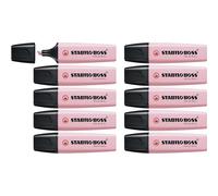 STABILO Surligneur BOSS ORIGINAL Pastel – Lot x 10 – Soupçon de rose