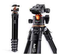 70''-178 cm Trépied Appareil Photo Trépied Caméra Portable en Aluminium pour Voyage et Travail Macrophotographie M1+BH-35L