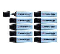 [70/31-10] STABILO Lot de 10 Surligneurs BOSS ORIGINAL Rechargeable Pointe Bi...
