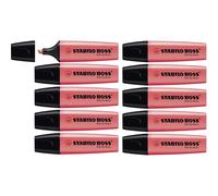 [70/40-10] STABILO Lot de 10 Surligneurs BOSS ORIGINAL Rechargeable Pointe Bi...
