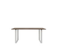 70/70 Table à Manger 170x85 Chêne Fumé/ Gris