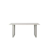70/70 Table à Manger 170x85 Gris Linoléum/ Gris