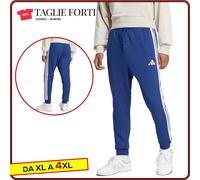 70 Adidas Men's Plus Size Tracksuit Bottoms in Blue Brushed Cotton from XL to 4X